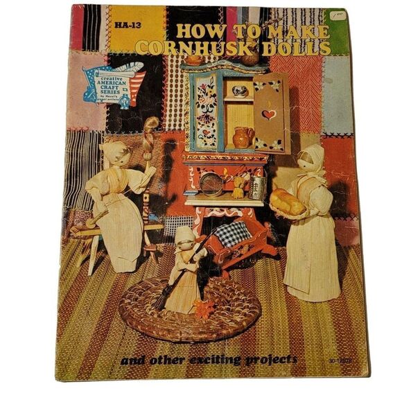 How to Make CORNHUSK DOLLS HA-13 1973 by Hazel Pearson Craft Booklet - Picture 3 of 12